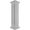 Ekena Millwork 10"W x 48"H Corner Newel Post with Panel, Peaked Capital & Base Trim (Installation kit included) NWL10X48CPP0B0 - alternate 7